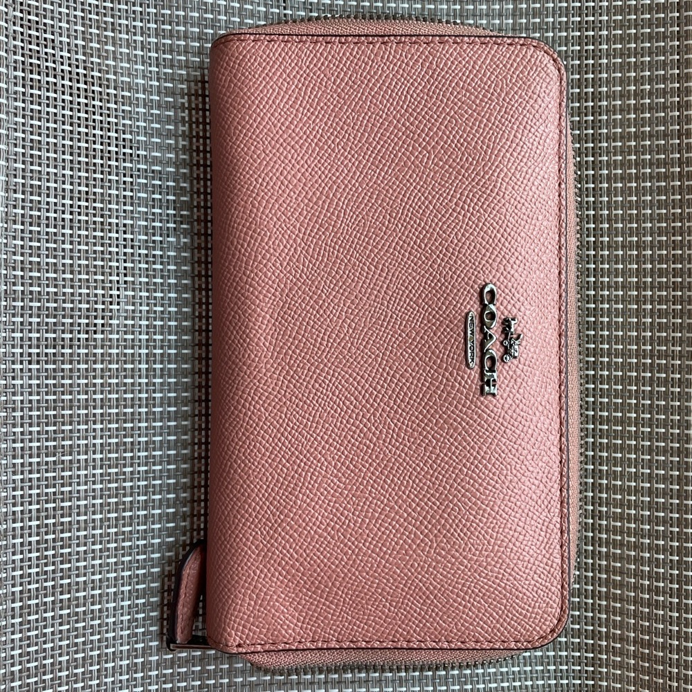 Coach Rose Textured Wallet